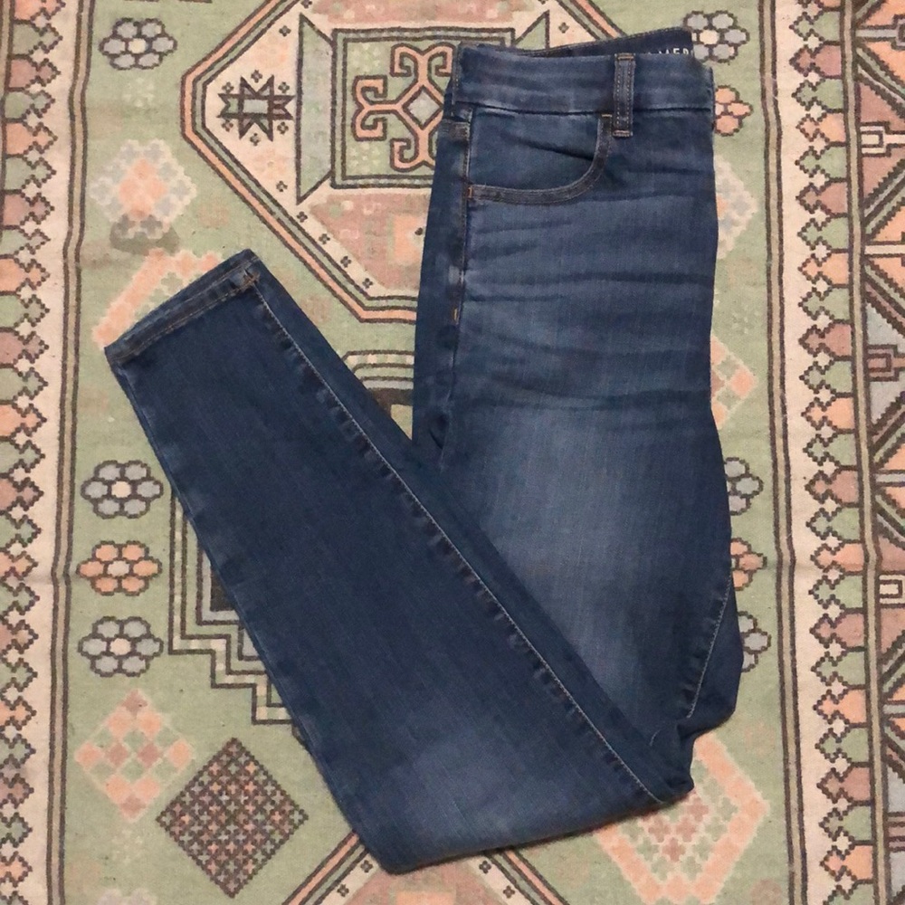 American Eagle CURVY NE(X)T LEVEL STRETCH curvy hi rise jegging 10 L